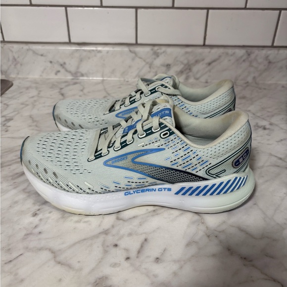 Women’s Brooks Glycerin GTS 20 Blue Glass/Marina/Legion Blue Running Shoe Size 9 - Picture 2 of 10
